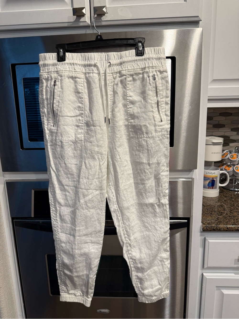 ATHLETA Linen Cargo Pants - size 14